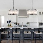 Black Crystal Chandelier with 5 Adjustable Lights