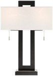 Neil Modern Rustic Table Lamp with USB Port