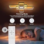 Dimmable Black LED Ceiling Lights with Remote Control