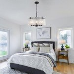 Black Crystal Chandelier with 5 Adjustable Lights