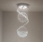 Modern Crystal Chandelier Flush Mount Light Fixture