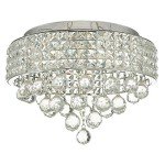 Elegant 6-Light Round Crystal Ceiling Chandelier
