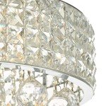 Elegant 6-Light Round Crystal Ceiling Chandelier