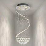Modern Crystal Chandelier Flush Mount Light Fixture