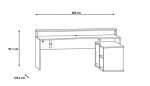RestRelax Alpha LED Gaming Desk - Large L-Shaped