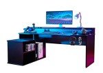 RestRelax Alpha LED Gaming Desk - Large L-Shaped