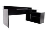 L-Shaped Corner Gaming Desk with LED Lights