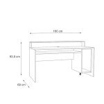 Avatar LED Gaming Desk - Black with Orange Tint