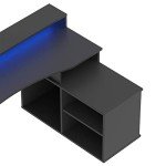 RestRelax Alpha LED Gaming Desk - Large L-Shaped