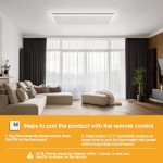 840W Ceiling Infrared Panel Heater with LED Light