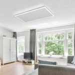840W Ceiling Infrared Panel Heater with LED Light