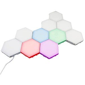 Touch Sensitive Hexagonal LED Lights Set (10)
