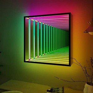 Infinity Mirror Tunnel LED Night Light 50cm