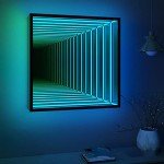 Infinity Mirror Tunnel LED Night Light 50cm