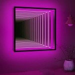 Infinity Mirror Tunnel LED Night Light 50cm