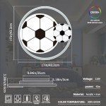 Kids Football Ceiling Light with Remote - LED Lamp
