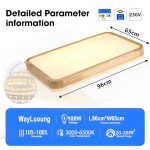 Wooden LED Ceiling Light with Remote Control