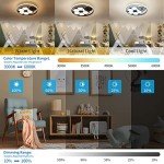 Kids Football Ceiling Light with Remote - LED Lamp