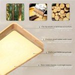 Wooden LED Ceiling Light with Remote Control
