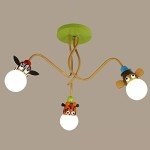 Cartoon Ceiling Lamp for Kids’ Rooms