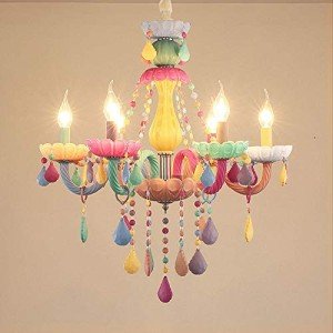 Colorful Crystal Pendant Chandelier for Girls' Rooms