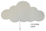 Kids Room Wall Light Set with Star Decals