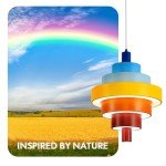 Modern 7-Ring Pyramid LED Pendant Light