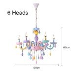 Colorful Rainbow Crystal Chandelier for Kids' Rooms