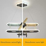 Blue Airplane LED Ceiling Light for Kids' Room