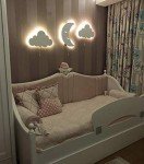 Kids Room Wall Light Set with Star Decals