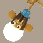 Cartoon Ceiling Lamp for Kids’ Rooms