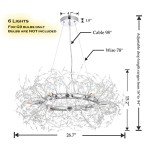 Modern Silver Crystal Chandelier for Any Room