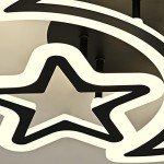 Dimmable LED Star & Moon Ceiling Light