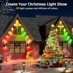 Outdoor Smart String Lights with Dimmer & WiFi
