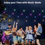 Outdoor Smart String Lights with Dimmer & WiFi