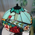 Rose Flower Tiffany Style Table Lamp - 24" Tall