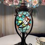 Rose Flower Tiffany Style Table Lamp - 24" Tall