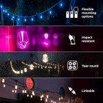 Smart LED Vintage Café Lights - 48ft Multicolor