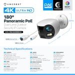 Amcrest 4K PoE AI Outdoor Security Camera