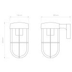 Bronze Zinc Astro Exterior Wall Light 60W