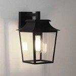 Astro Textured Black 60W Exterior Wall Light