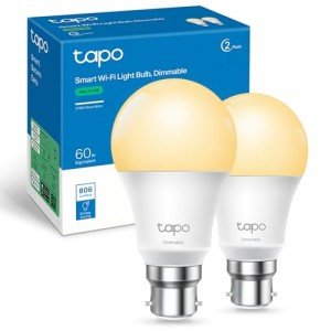 Tapo Smart WiFi Dimmable Light Bulb - 2 Pack