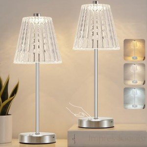 Rechargeable Cordless Table Lamps - Set of 2