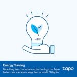 Tapo WiFi Smart Dimmable Warm White Bulb