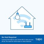 Tapo Smart WiFi Dimmable Light Bulb - 2 Pack