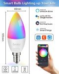 Smart WiFi LED Candle Bulb with Music Sync