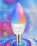 Smart WiFi LED Candle Bulb with Music Sync