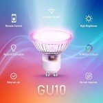 Enshine Smart GU10 Bulbs, RGB & Dimmable, 4 Pack