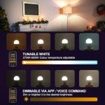 DUSKTEC Smart Bluetooth LED Light Bulbs - 2 Pack