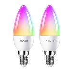 2-Pack Alexa Smart RGB E14 Candle Bulbs